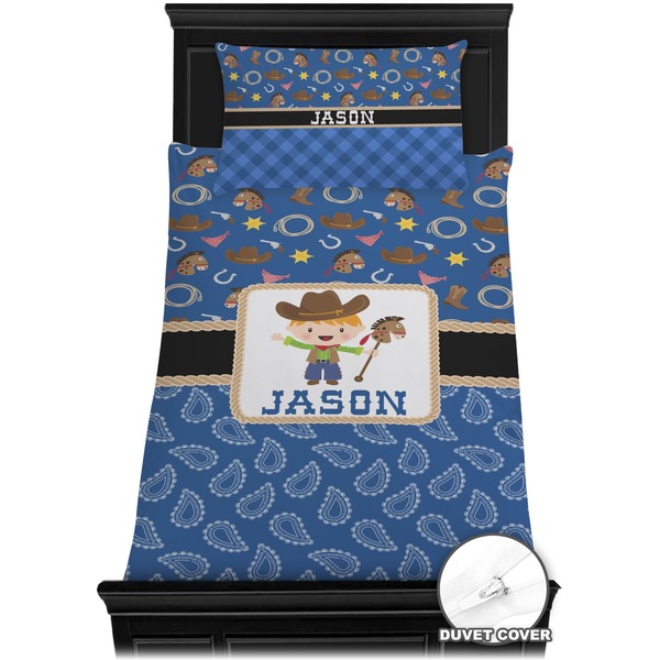 Blue Western Bedding Set (Twin) - Duvet