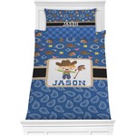 Blue Western Comforter Set - Twin XL (Personalized)
