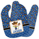 Blue Western Baby Bib w/ Name or Text