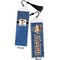 Blue Western Bookmark with tassel - Front and Back