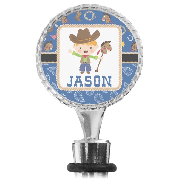 Blue Western Bottle Stopper Main View