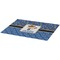 Blue Western Burlap Placemat (Angle View)