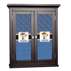 Blue Western Cabinet Decal - Medium (Personalized)