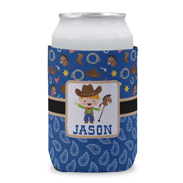 Blue Western Can Sleeve