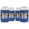 Blue Western Can Cooler (12 oz) - Set of 4 w/ Name or Text