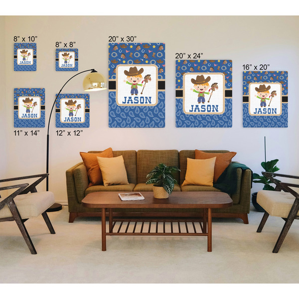 Blue Western Canvas Prints - Multiple Sizes