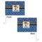 Blue Western Car Flag - 11" x 8" - Front & Back View