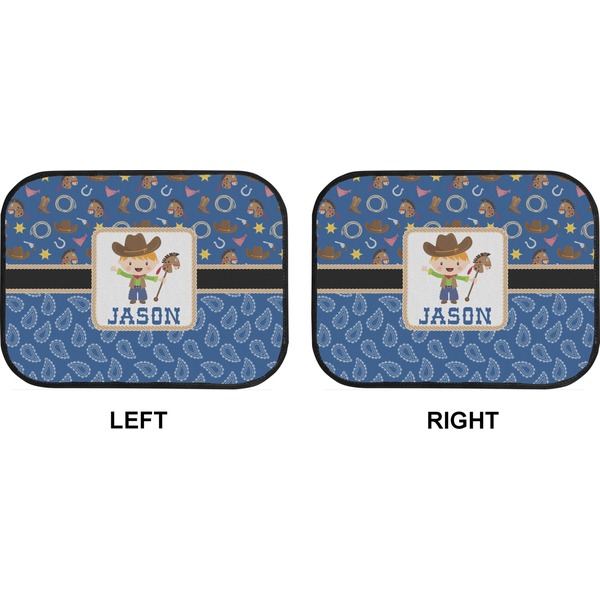 Blue Western Car Floor Mats (Back Seat) (Approval)