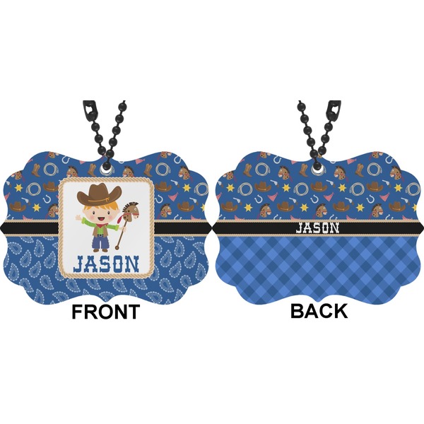Blue Western Car Ornament (Approval)