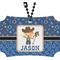 Blue Western Rear View Mirror Ornament (Personalized)