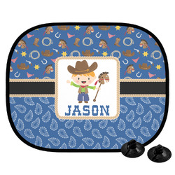 Blue Western Car Side Window Sun Shade (Personalized)