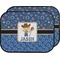 Blue Western Car Floor Mats (Back Seat) (Personalized)