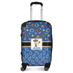 Blue Western Suitcase - 20" Carry On (Personalized)