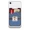 Blue Western Cell Phone Credit Card Holder w/ Phone
