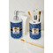 Blue Western Ceramic Bathroom Accessories - LIFESTYLE (toothbrush holder & soap dispenser)