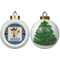 Blue Western Ceramic Christmas Ornament - X-Mas Tree (APPROVAL)