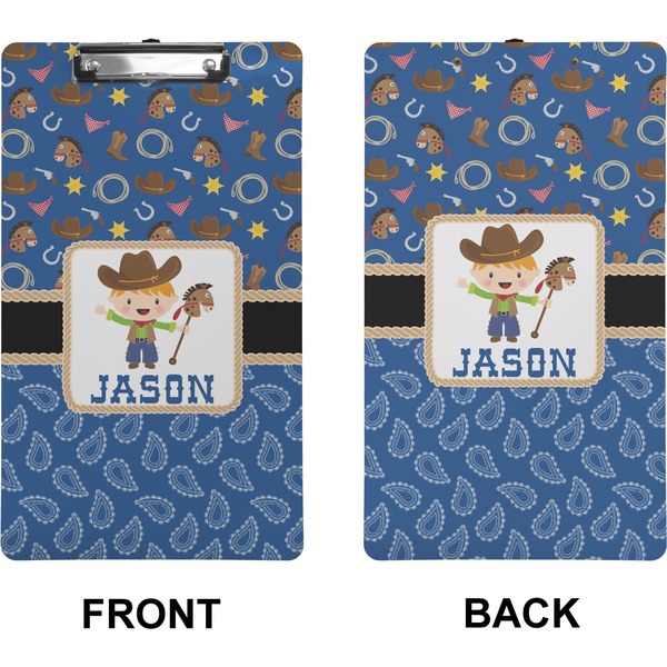 Blue Western Clipboard (Legal) (Front + Back)