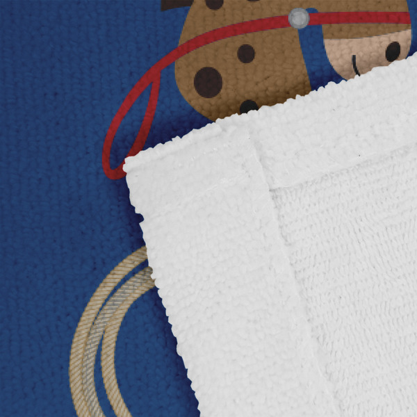 Blue Western Close up of Fabric