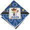 Blue Western Cloth Napkin w/ Name or Text