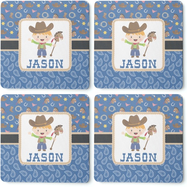 Blue Western Coaster Rubber Back - Apvl