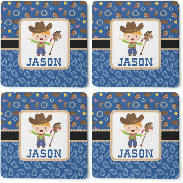 Blue Western Coaster Rubber Back - Apvl
