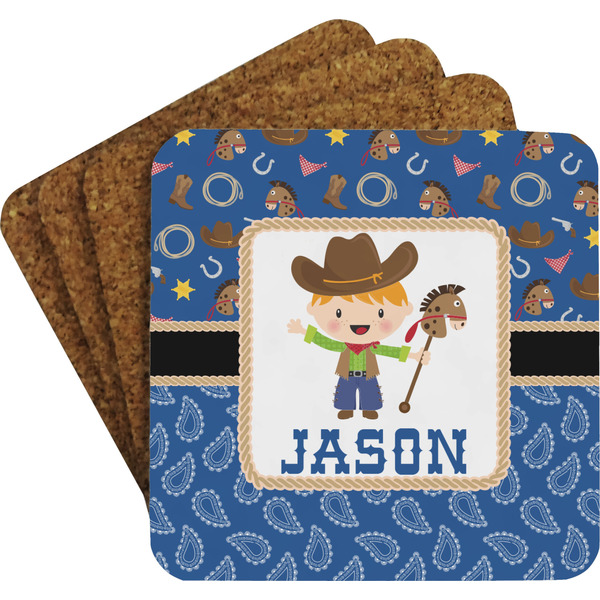Blue Western Coaster Set (Personalized)