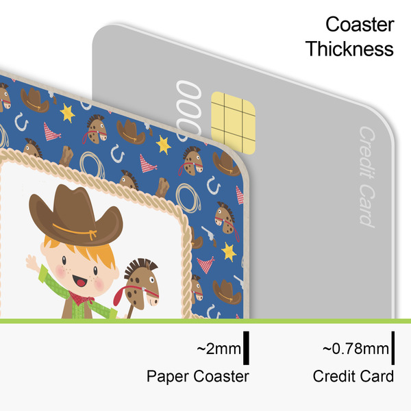 Blue Western Coaster Thickness