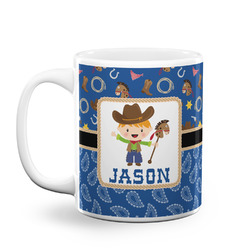 Blue Western Coffee Mug (Personalized)