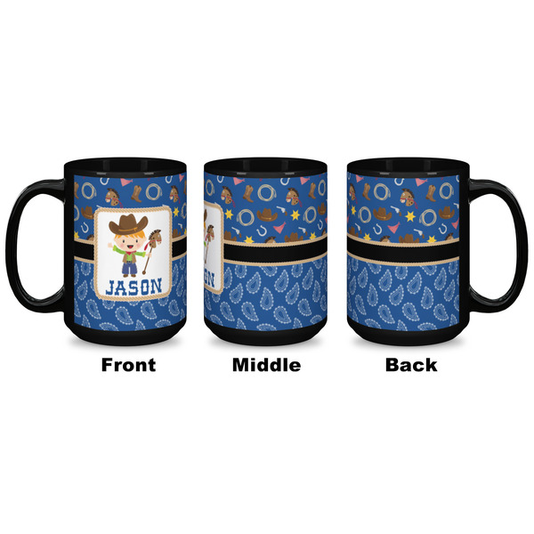 Blue Western Coffee Mug - 15 oz - Black APPROVAL