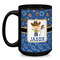 Blue Western Coffee Mug - 15 oz - Black