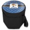 Blue Western Collapsible Personalized Cooler & Seat (Closed)