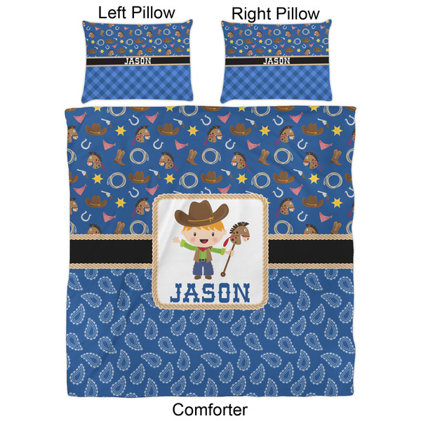 Blue Western Comforter Set - Queen - Approval