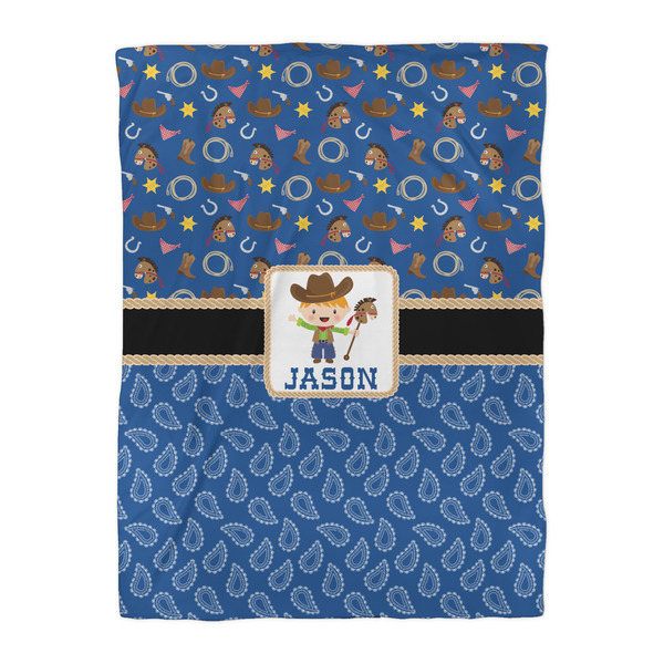 Blue Western Comforter - Twin XL - Front