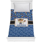 Blue Western Comforter - Twin XL (Personalized)