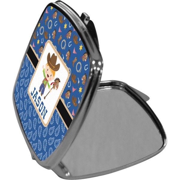 Blue Western Compact Mirror (Side View)