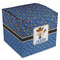 Blue Western Cube Favor Gift Box - Front/Main