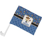 Blue Western Car Flag - Small w/ Name or Text