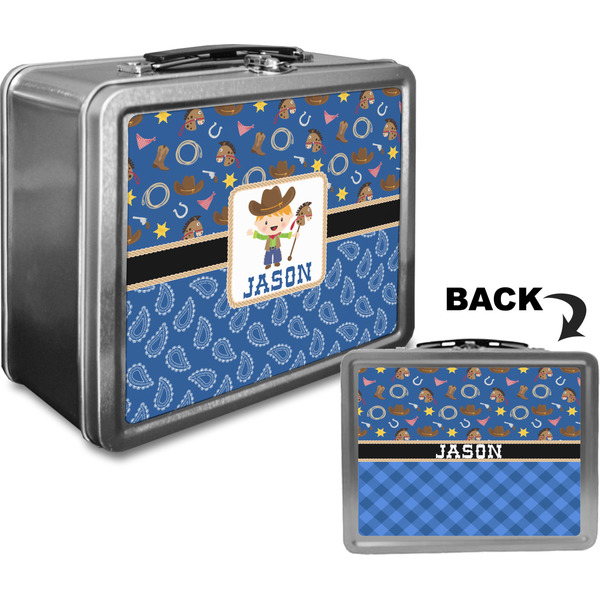 Blue Western Custom Lunch Box / Tin Approval