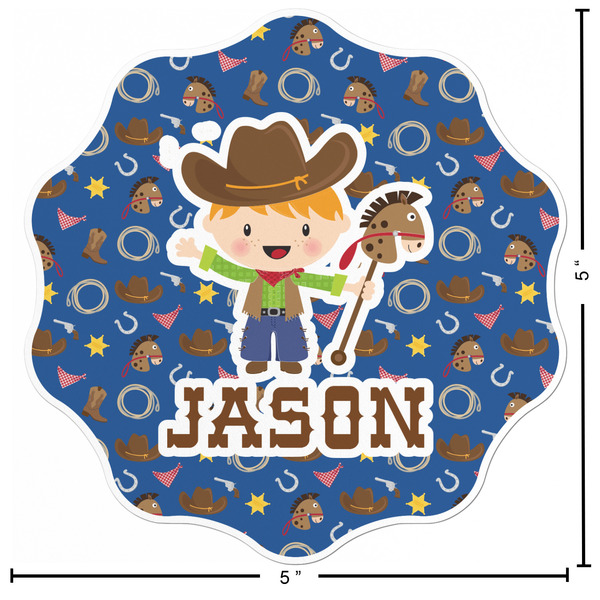 Blue Western Custom Shape Iron On Patches - L - APPROVAL