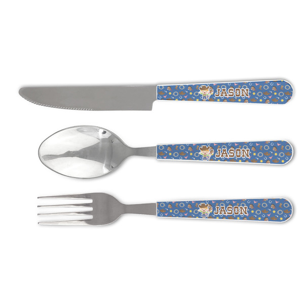 Custom Blue Western Cutlery Set (Personalized)
