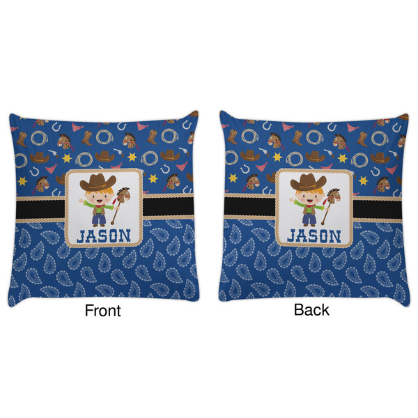 Blue Western Decorative Pillow Case - Approval