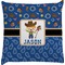 Blue Western Decorative Pillow Case (Personalized)
