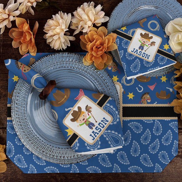 Blue Western Dining Set