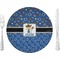Blue Western 10" Glass Lunch / Dinner Plates - Single or Set (Personalized)
