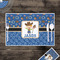 Blue Western Disposable Paper Placemat - In Context