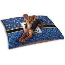 Blue Western Dog Bed - Small w/ Name or Text