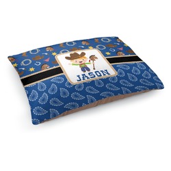 Blue Western Dog Bed - Medium w/ Name or Text