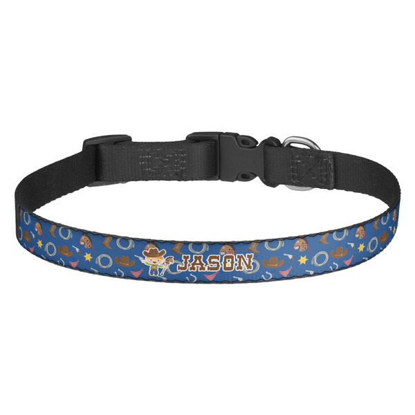 Custom Blue Western Dog Collar - Medium (Personalized)