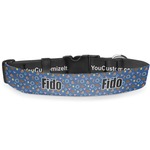 Blue Western Deluxe Dog Collar - Medium (11.5" to 17.5") (Personalized)