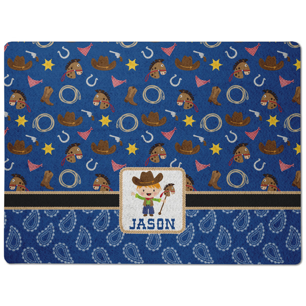 Blue Western Dog Food Mat - Medium without bowls
